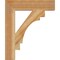 Ekena Millwork Merced Block Rough Sawn Bracket, Western Red Cedar, 4"W x 20"D x 24"H BKT04X20X24MRC05RWR - alternate 2